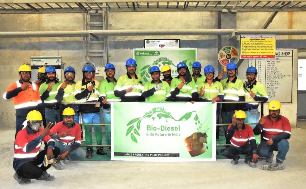 वेदांता बालको ने अपने एल्यूमिनियम स्मेल्टर में बायोडीजल के उपयोग का सफलतापूर्वक परीक्षण किया
