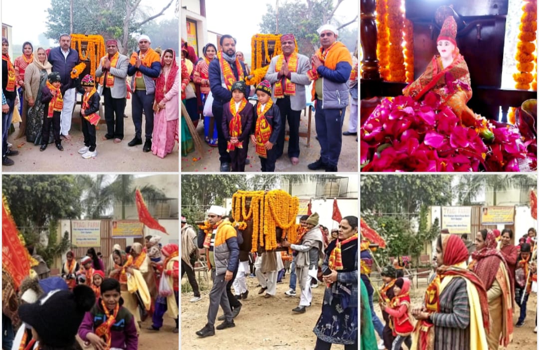 प्रसिद्ध सांई मंदिर मीतली में निकाली गयी वार्षिक पालकी यात्रा