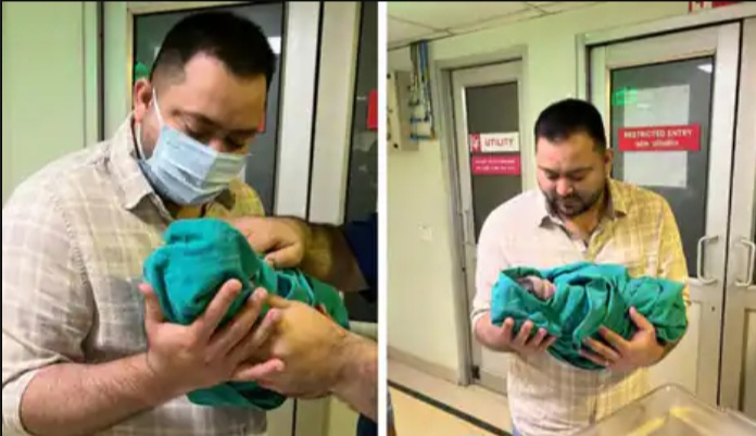 तेजस्वी यादव पिता बने, लालू यादव के घर हुआ पोती का जन्म, डिप्टी सीएम ने खुद शेयर की तस्वीर