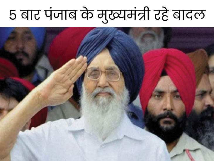 पंजाब के पूर्व सीएम प्रकाश सिंह बादल का निधन…95 साल की उम्र में ली अंतिम सांस