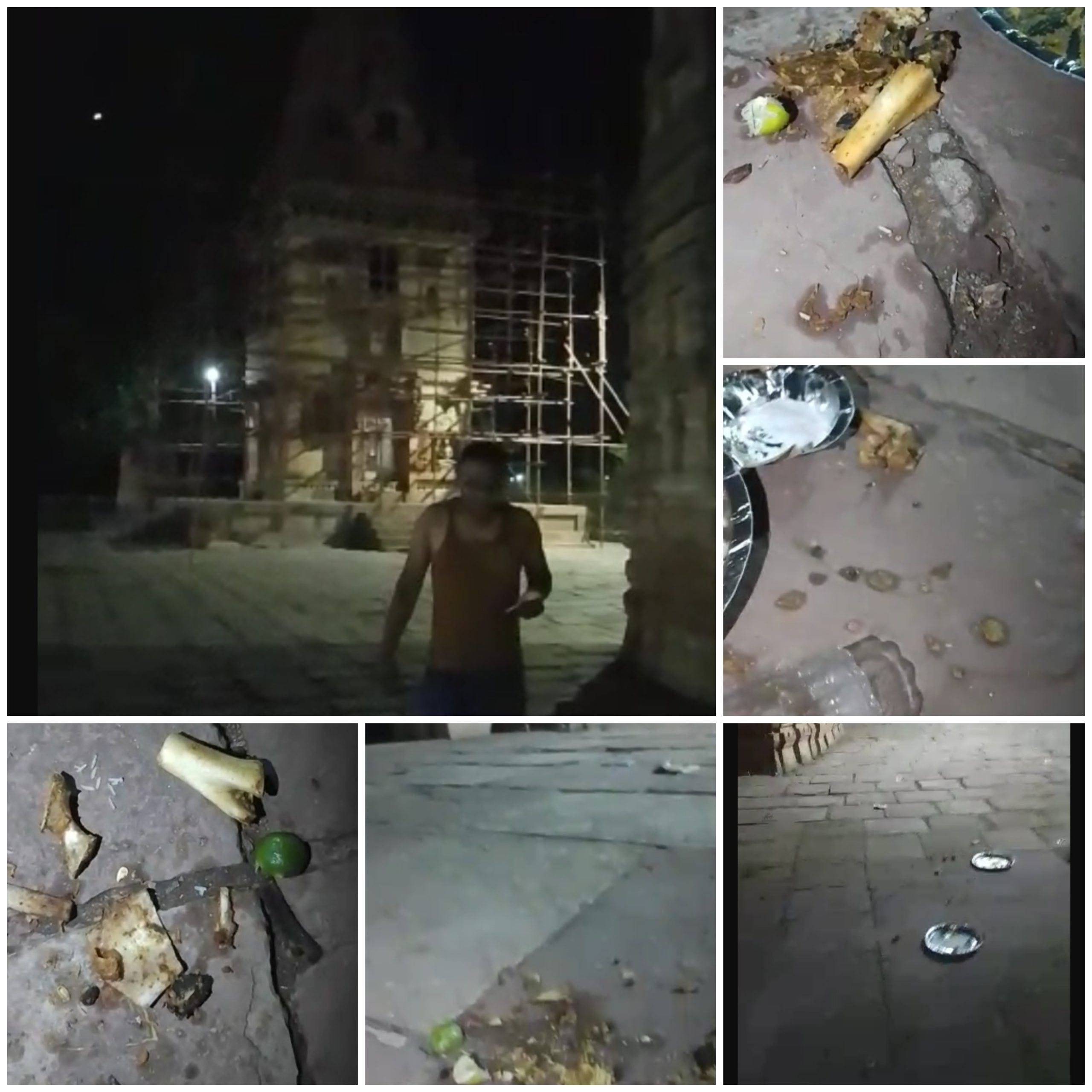 छत्तीसगढ:- मां महामाया मंदिर ट्रस्ट परिसर के कंठी देवल मंदिर क्षेत्र में घंटो तक चलती रही दारू मुर्गा बकरा पार्टी