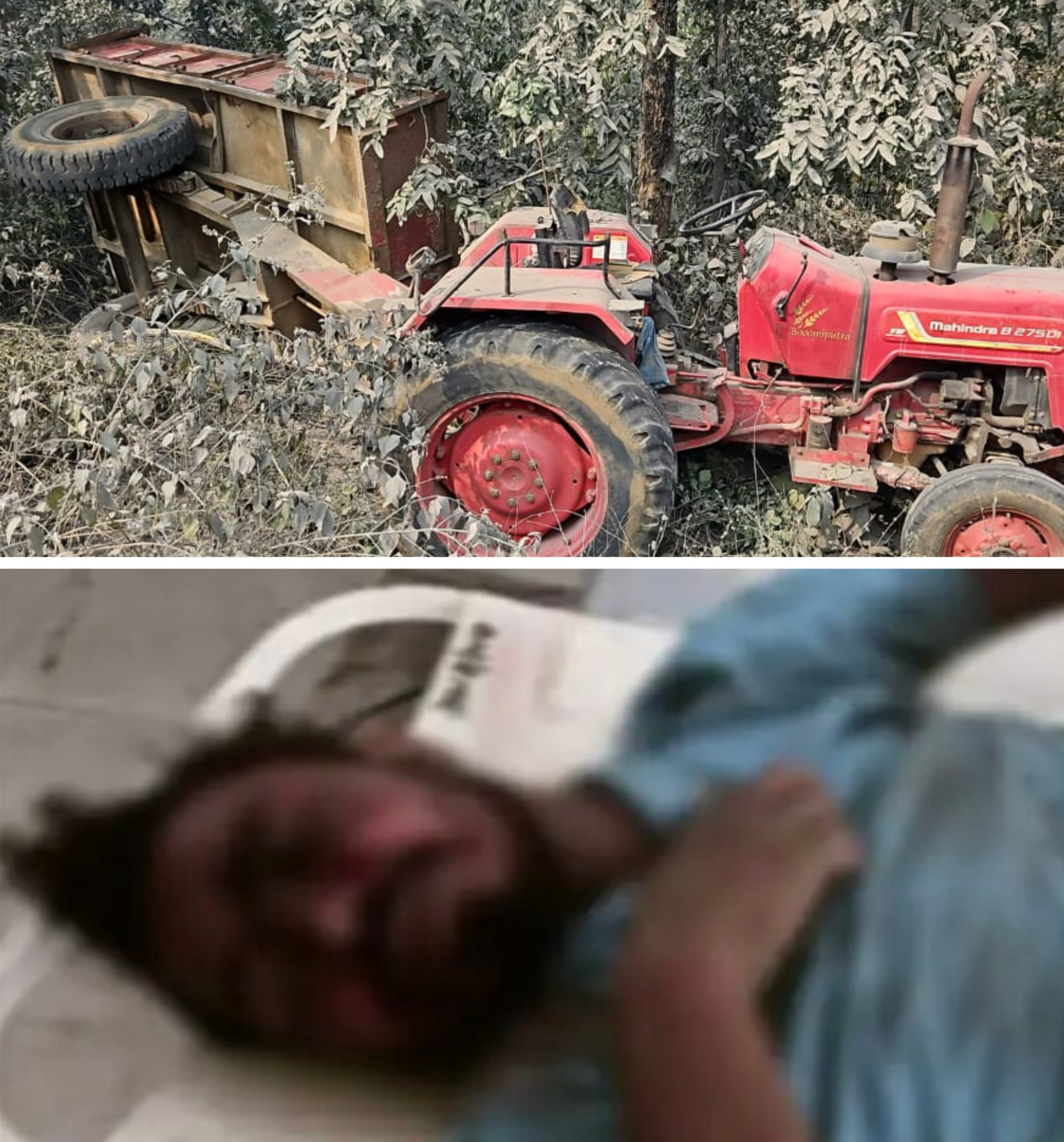 छत्तीसगढ़:- तेज रफ्तार ट्रैक्टर- ट्रॉली पलटी, इंजन के नीचे दब जाने से ड्राइवर की मौत, निकला था रेत लोड कर