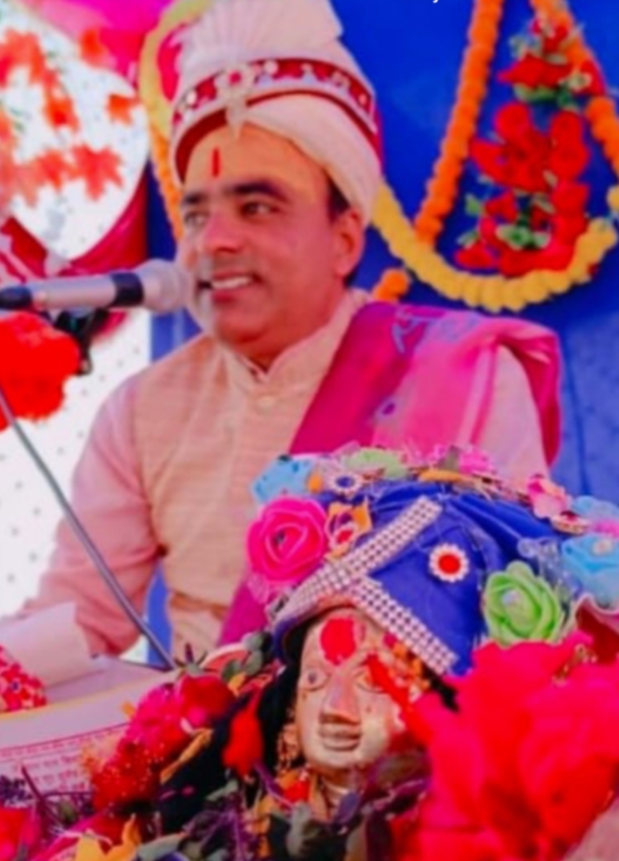 श्री मद भागवत कथा ज्ञान यज्ञ सप्ताह मां सिद्धिदात्री कंकालीन मन्दिर दादर खुर्द में