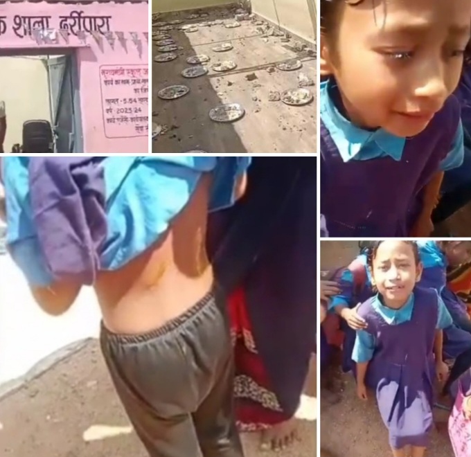 छत्तीसगढ़:-तेज आंधी-तूफान से गिरी स्कूल की छत…कई बच्चों को आयी गंभीर चोट…देखे विडियो