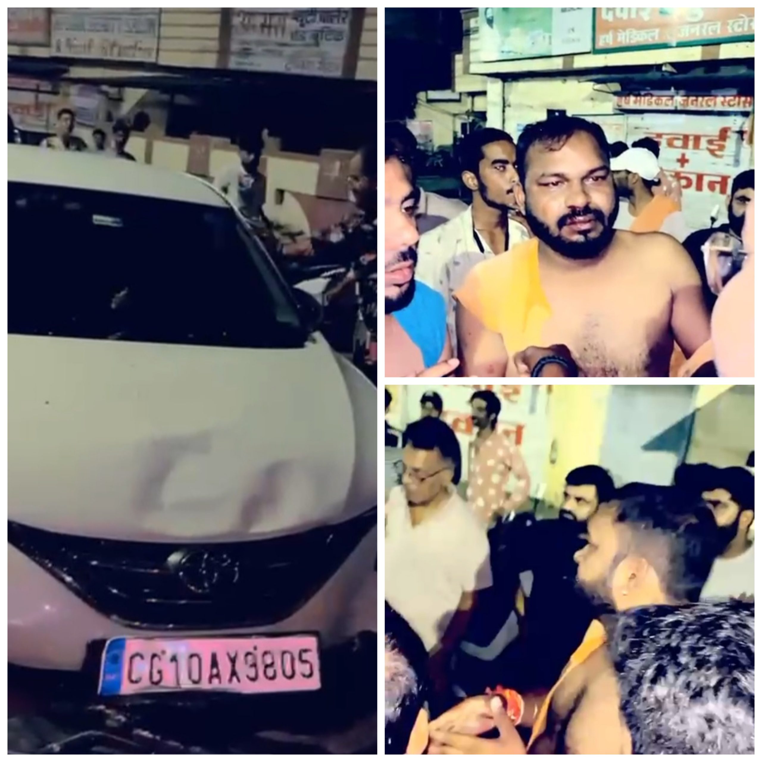 छत्तीसगढ़:- पहले कार से मारी टक्कर, फिर स्कूटी को 1 किमी तक घसीटा, गुस्साए लोगों ने जमकर धुना, देखें वीडियो