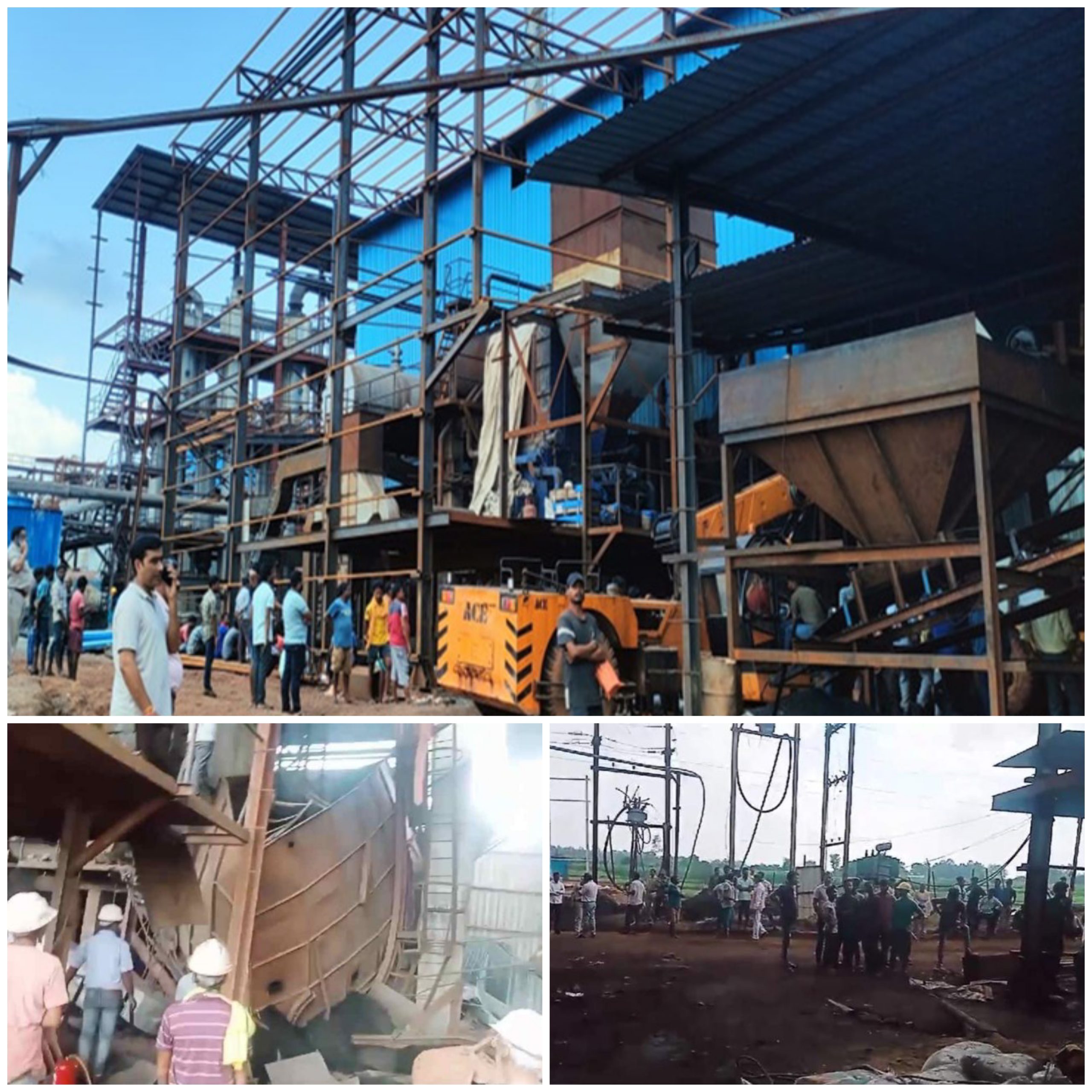 छत्तीसगढ़:- प्लांट में हॉपर गिरा, कई मजदूर दबे, 5 को मलबे से निकाला गया, 2 की मौत, भूसे की जगह कोयला था लोड