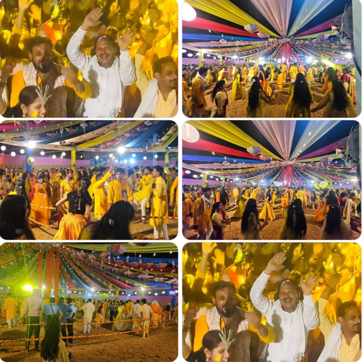 तिल्दा/नेवरा/ पहले दिन ही छाया गरबा का उत्साह और उल्लास