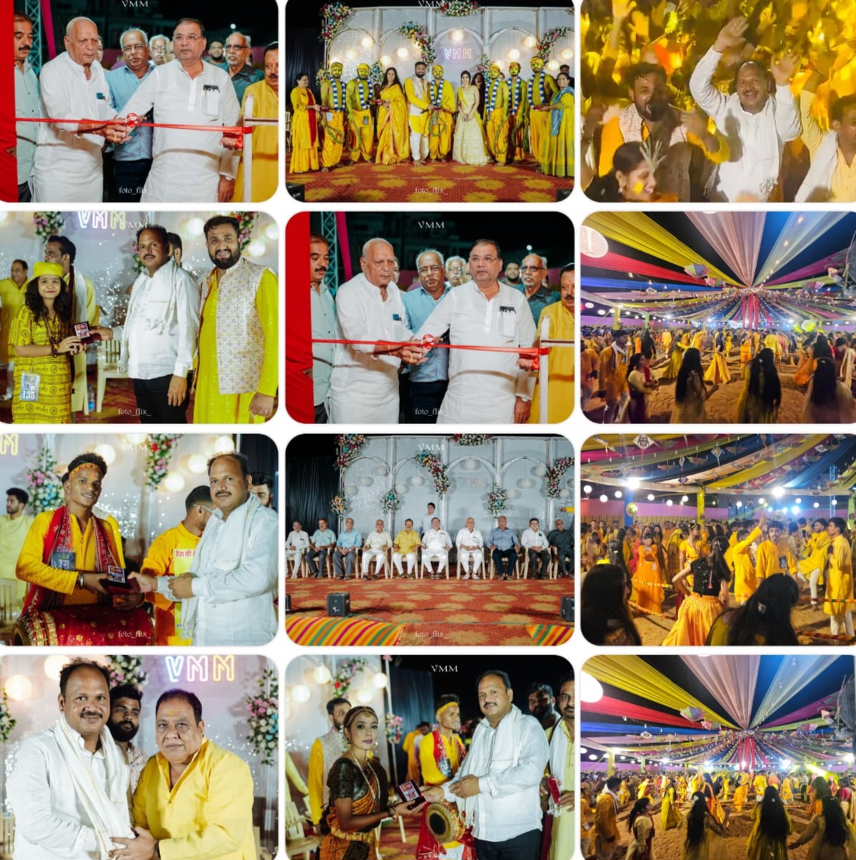 तिल्दा/नेवरा/ पहले दिन ही छाया गरबों का उत्साह और उल्लास