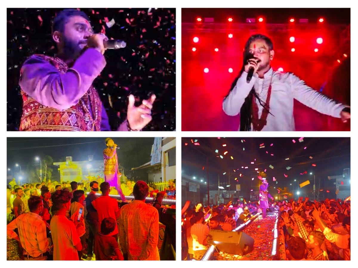 तिल्दा-नेवरा/ शारदीय नवरात्रि के पंचमी को किया गया माता का भव्य जागरण का कार्यक्रम