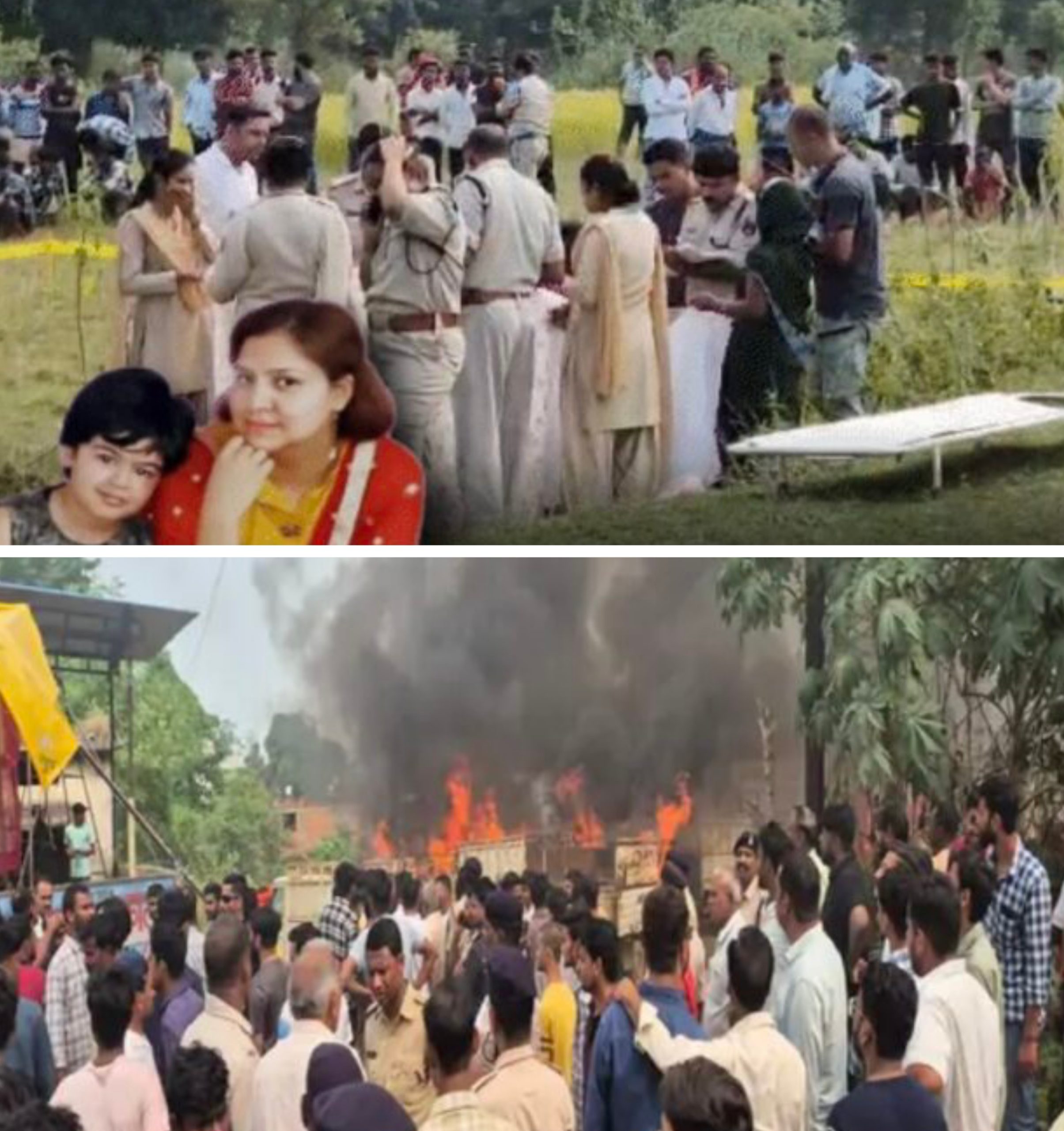 छत्तीसगढ़:- हेड-कॉन्स्टेबल​​​​​ की पत्नी-बेटी को तलवार से काट डाला, भीड़ ने आरोपी का घर फूंका, कई गाड़ियों में लगाई आग; SDM को भी पीटा