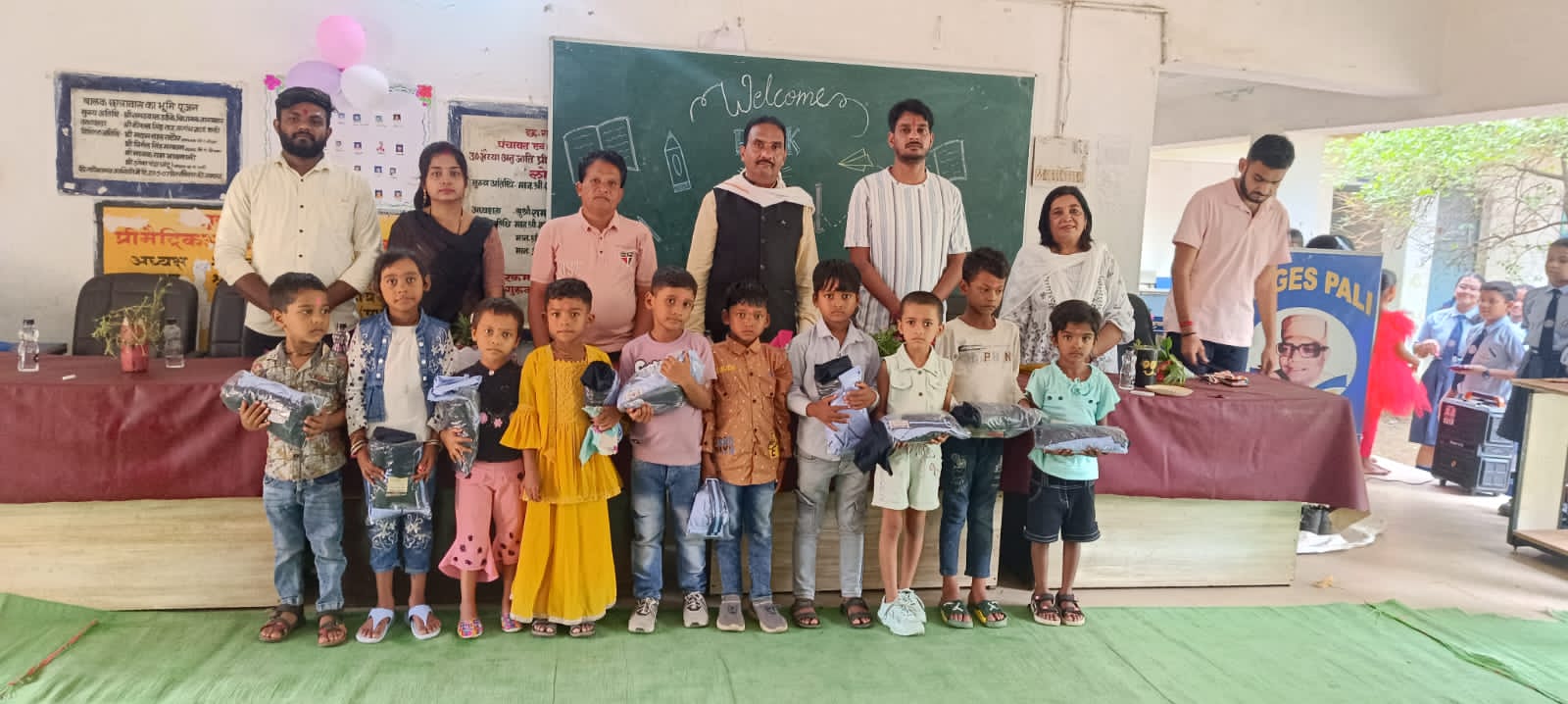 स्वामी आत्मानंद स्कूल पाली में मनाया गया शाला प्रवेशोत्सव