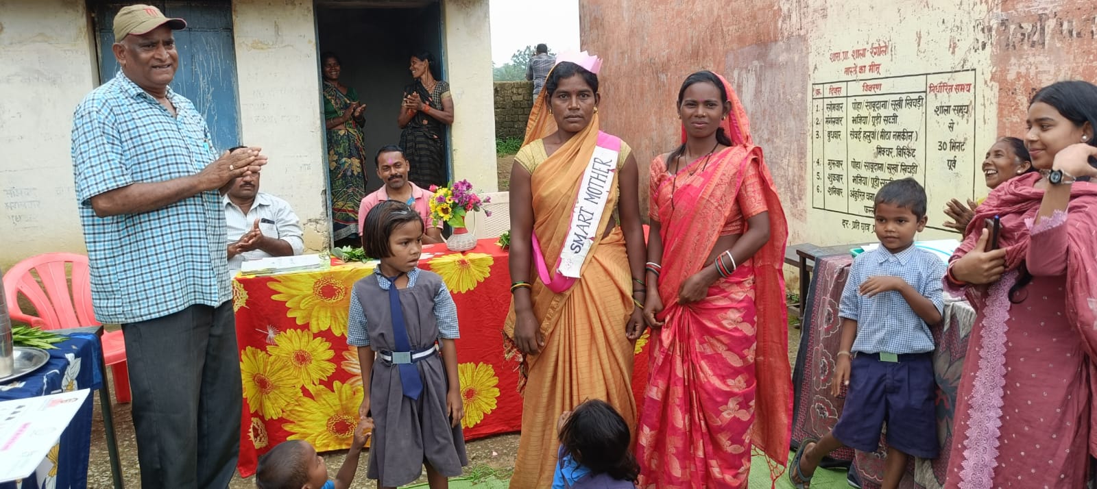 पी टी एम एवं अंगना म शिक्षा कार्यक्रम, पुर्व मा. शा. रंगोले पाली से ज्ञान शंकर तिवारी