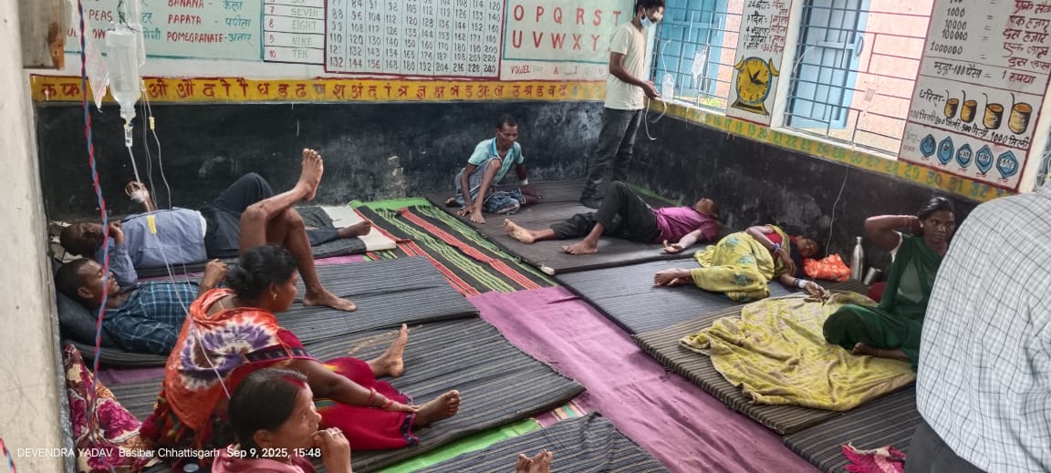 कोरबा जिले के ग्राम पंचायत बसीबार में हैजे का प्रकोप, सैकड़ों लोग बीमार