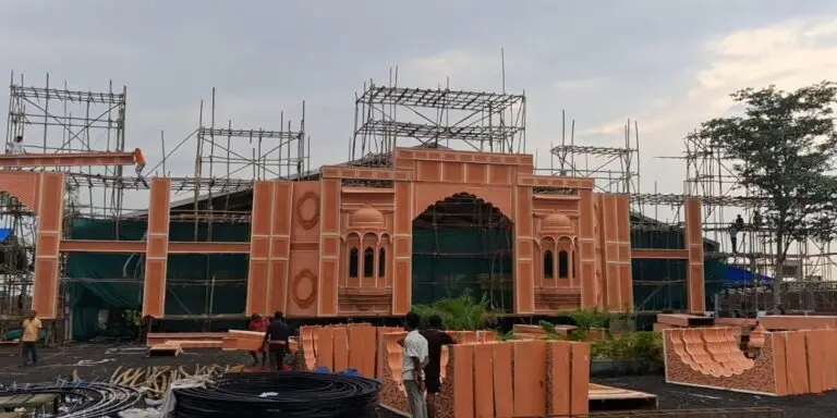 सिवनी चौक पर सज रहा भव्य पंडाल, मातारानी इस बार राजरानी के रूप में होंगी विराजमान