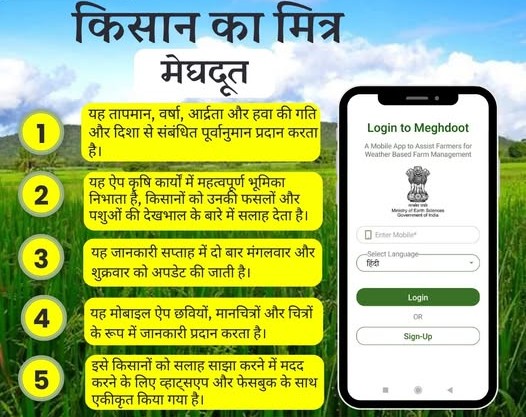 रायपुर : आकाशीय बिजली एवं मौसम पूर्वानुमान की जानकारी देगी दामिनी एवं मेघदूत एएप.