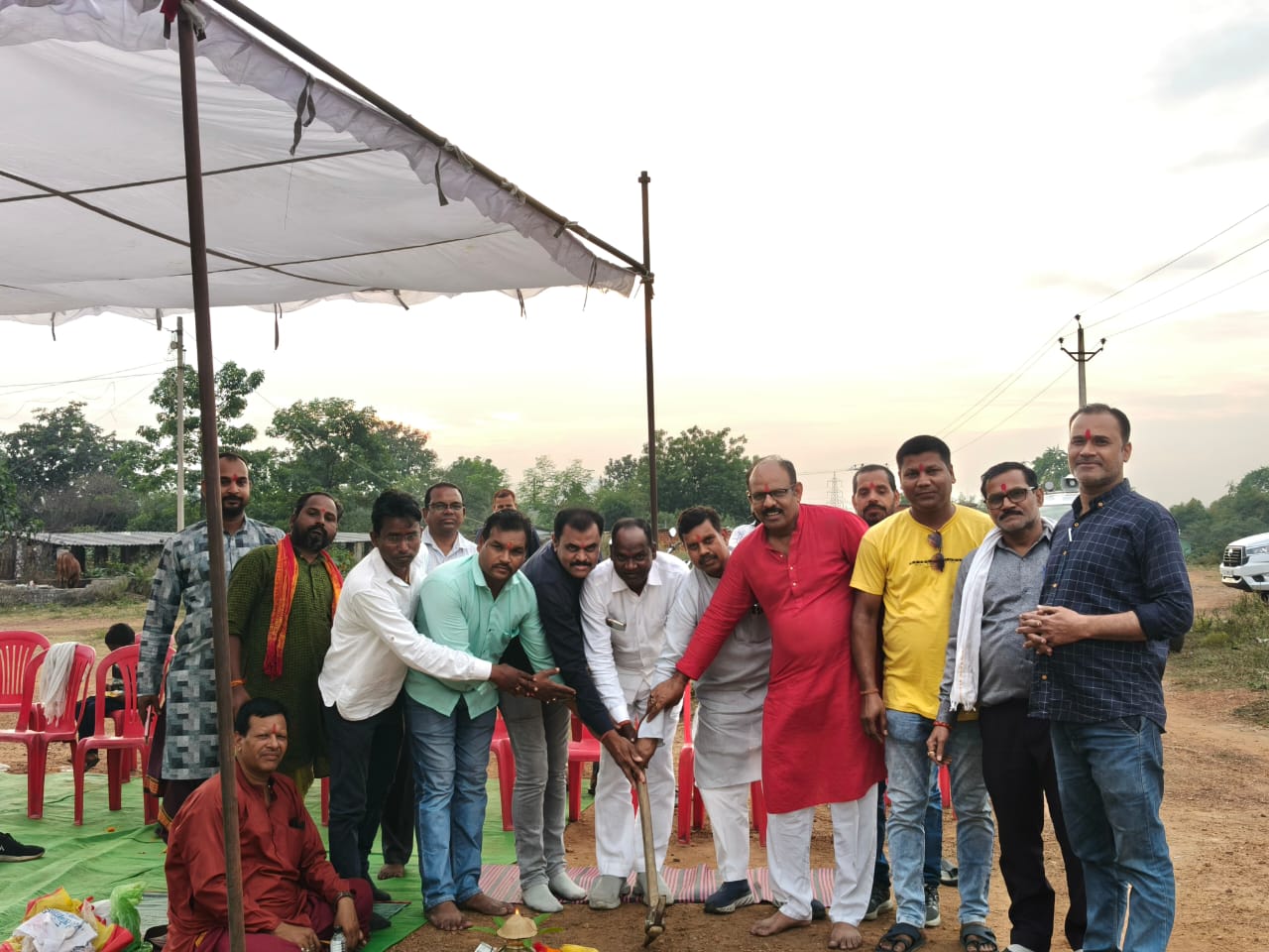 छत्तीसगढ़ सर्व ब्राह्मण कल्याण समाज का भूमिपूजन कार्यक्रम संपन्न