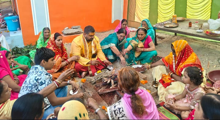 देवरी खुर्द में प्रभु श्री राम, माता जानकी प्रभु श्री लक्ष्मण, व राधा कृष्ण भगवान की प्रतिमा का हुआ प्राण प्रतिष्ठा