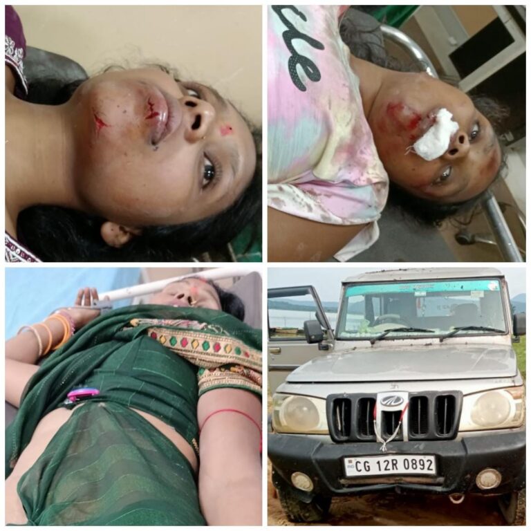 सतरेंगा पिकनिक स्पॉट में वाहन अनियंत्रित होकर पांच पर्यटकों को चोटिल  बाल्को अस्पताल में जारी उपचार