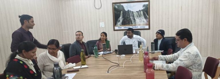 कलेक्टर ने ली समय-सीमा की वर्चुअल बैठक